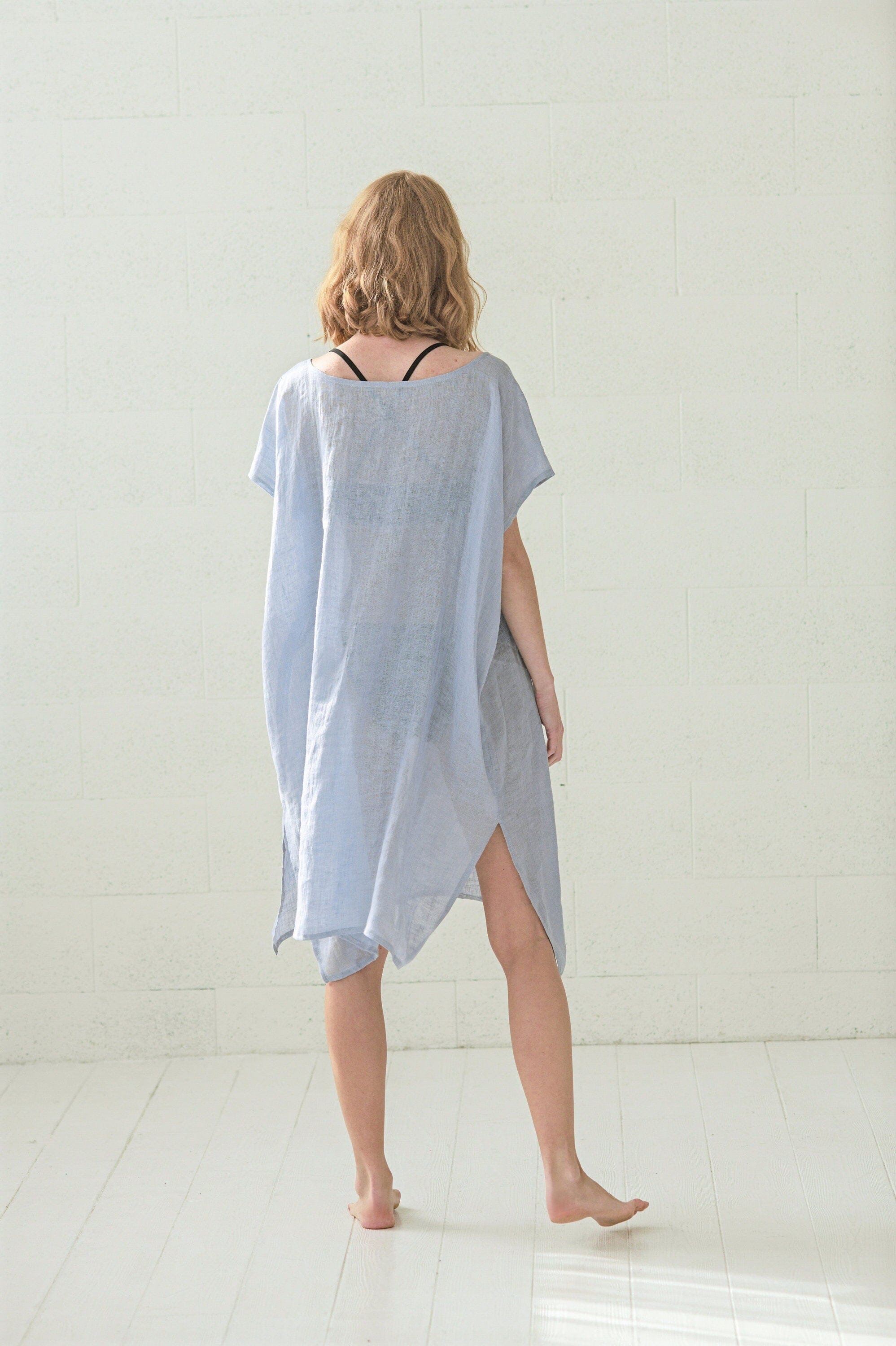 Casual Linen Beach Dress for Women Old Linen Mill 