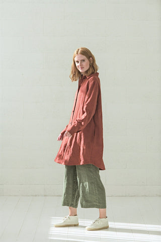 Casual Linen Shirt for Women Old Linen Mill 