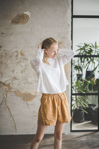 Casual Linen Summer Shorts Old Linen Mill 