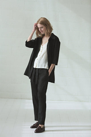 Casual Linen Top for Women Old Linen Mill 