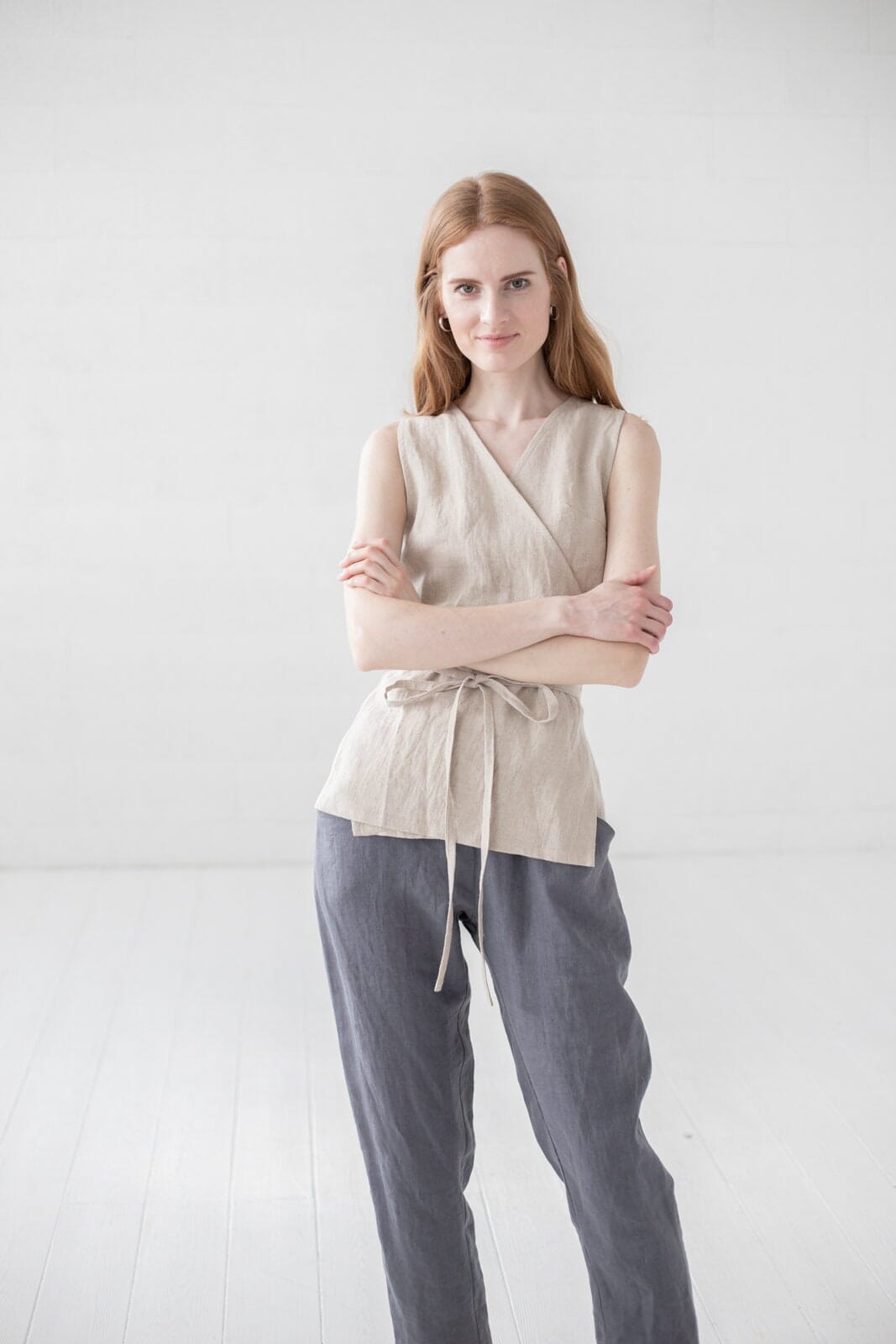 Casual Loose Linen Pants Old Linen Mill 
