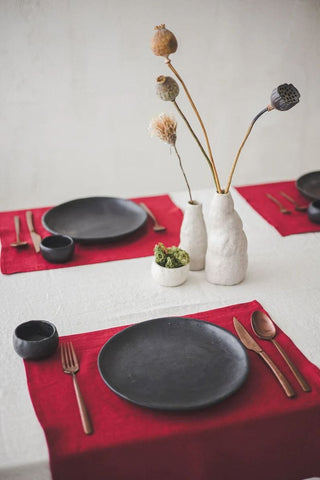 Christmas Linen Napkins Gift Set Old Linen Mill Set of 4 napkins 55 x 55 cm; 21.6" x 21.6" 
