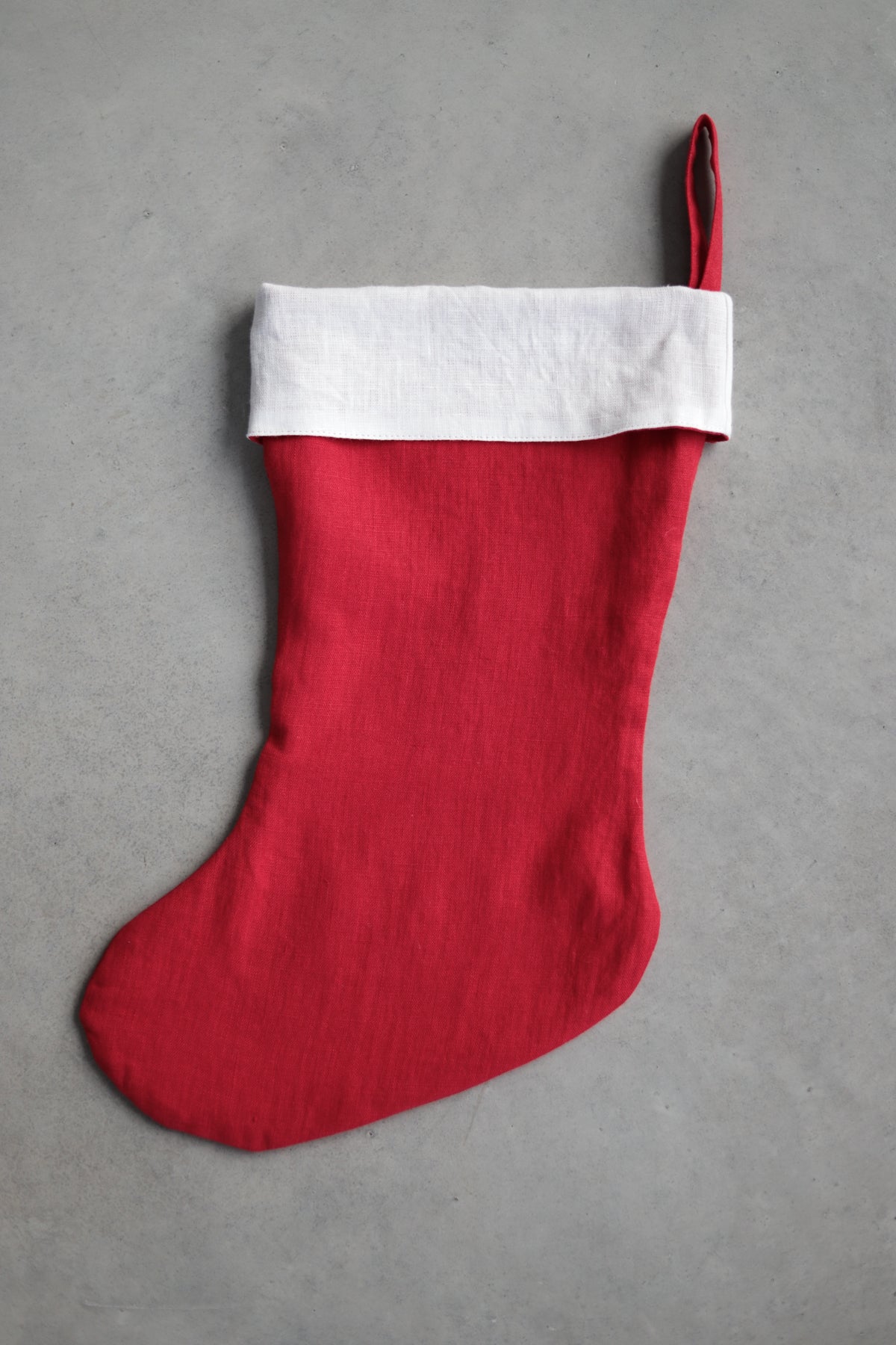 Christmas Linen Stocking - Limited Edition with Free Personalization oldlinenmill.com