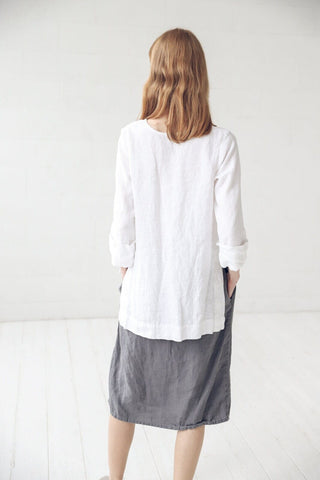 Classic Elegant Linen Top for Women Old Linen Mill 