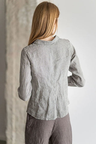 Classic Fitted Collar Linen Shirt Old Linen Mill 
