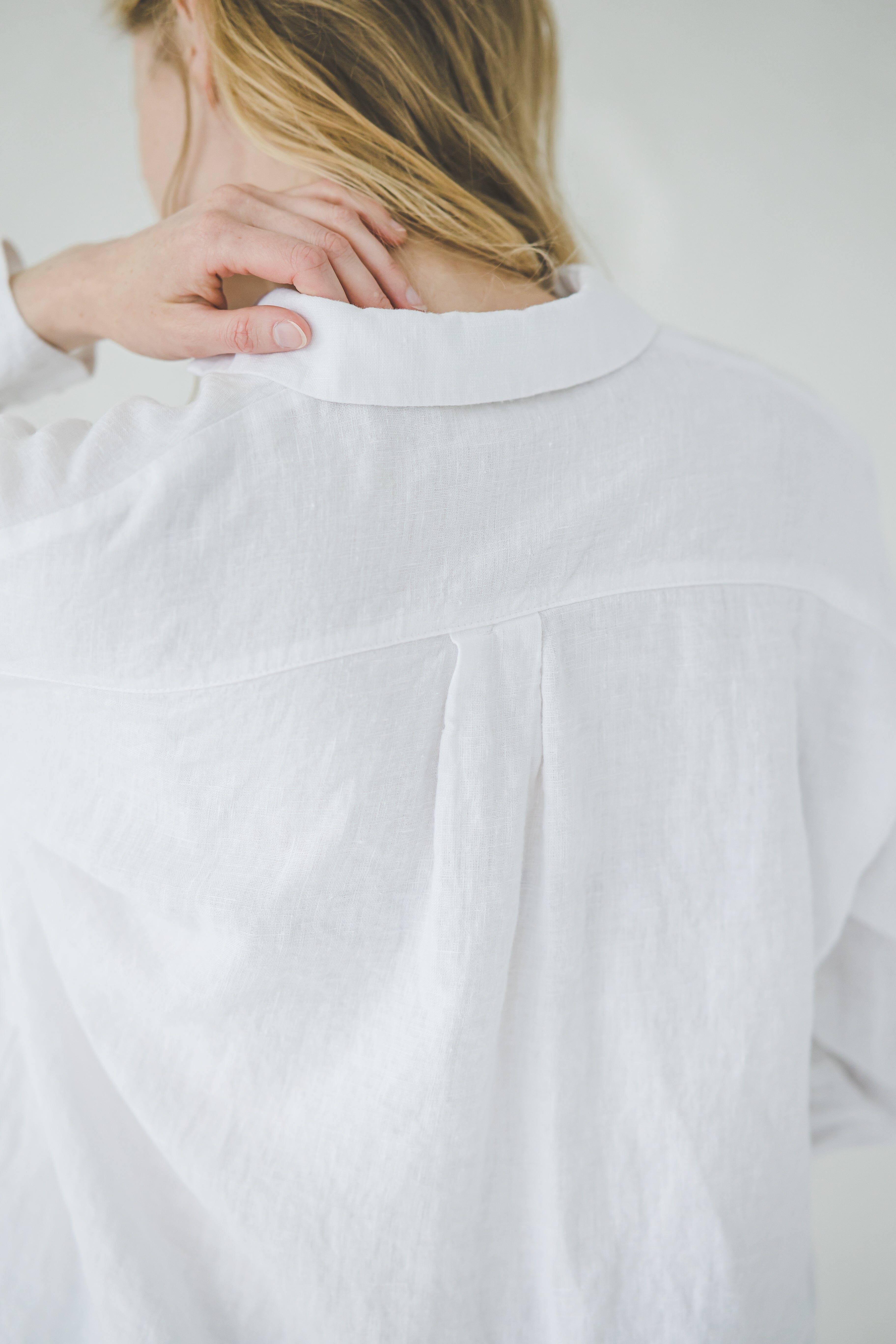 Classic Linen Blouse T48 Old Linen Mill