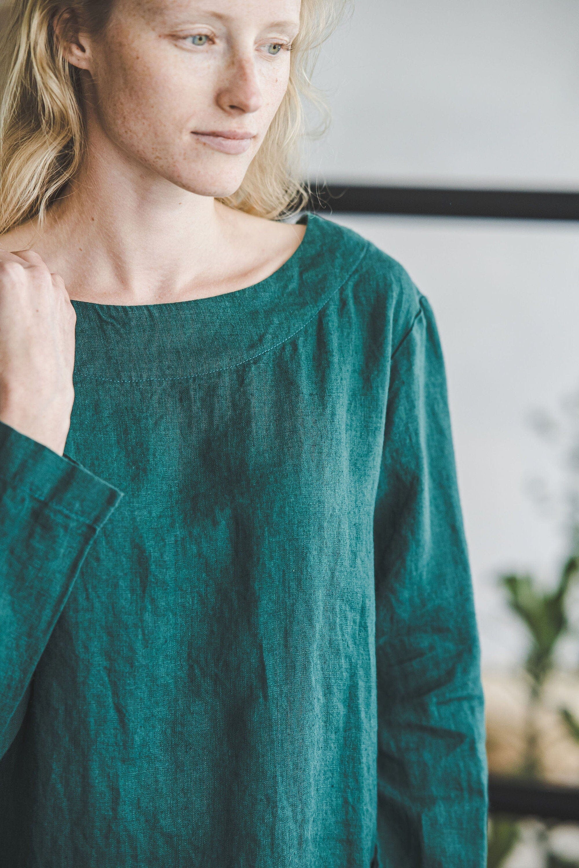 Classic Linen Tunic Dress Old Linen Mill 