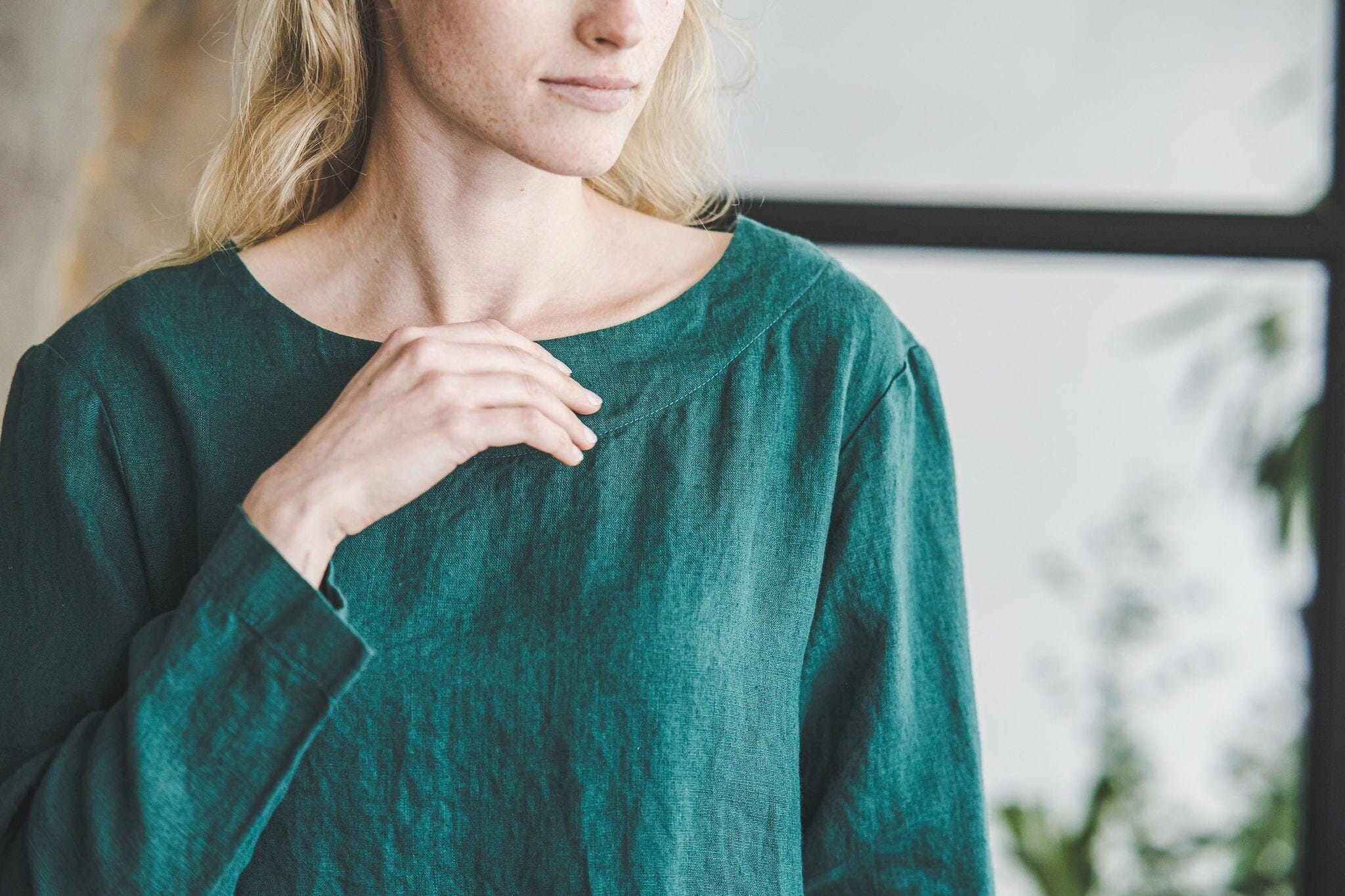 Classic Linen Tunic Dress Old Linen Mill 