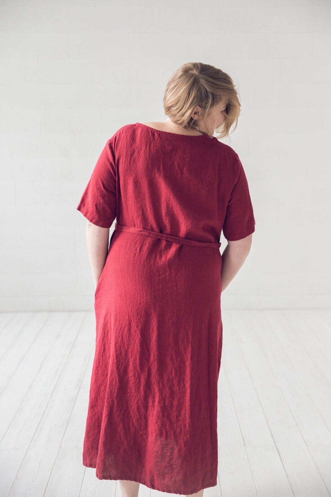 Classic Long Linen Dress Old Linen Mill 