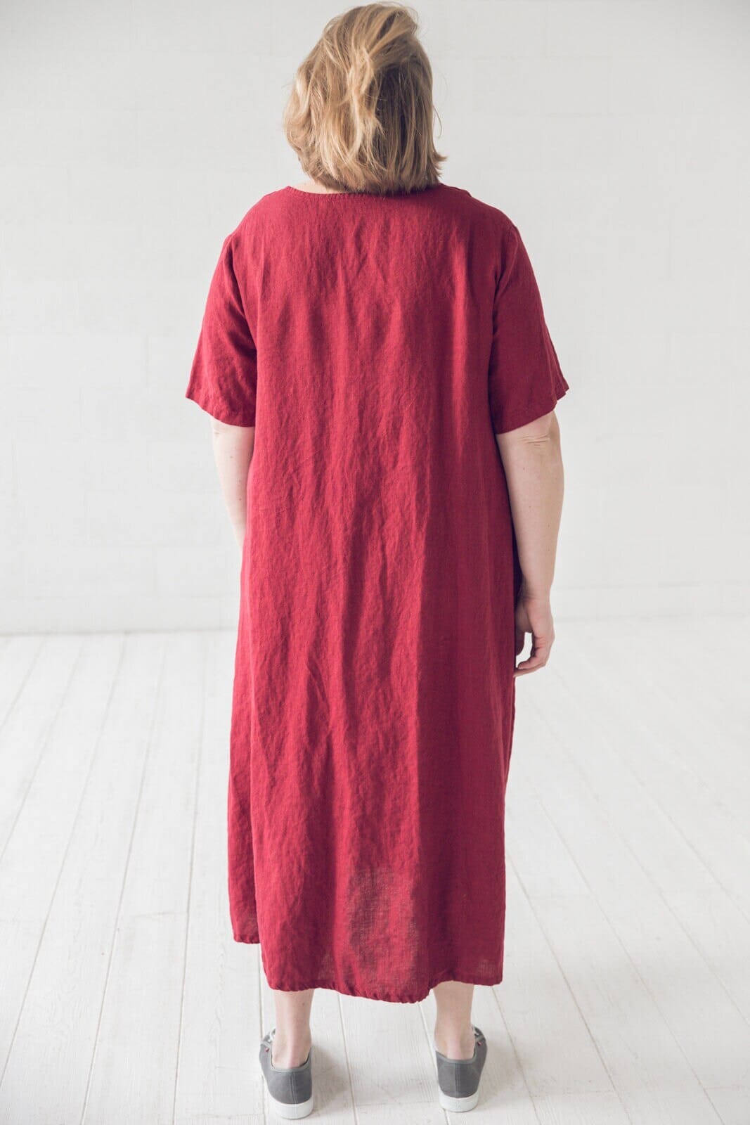 Classic Long Linen Dress Old Linen Mill 