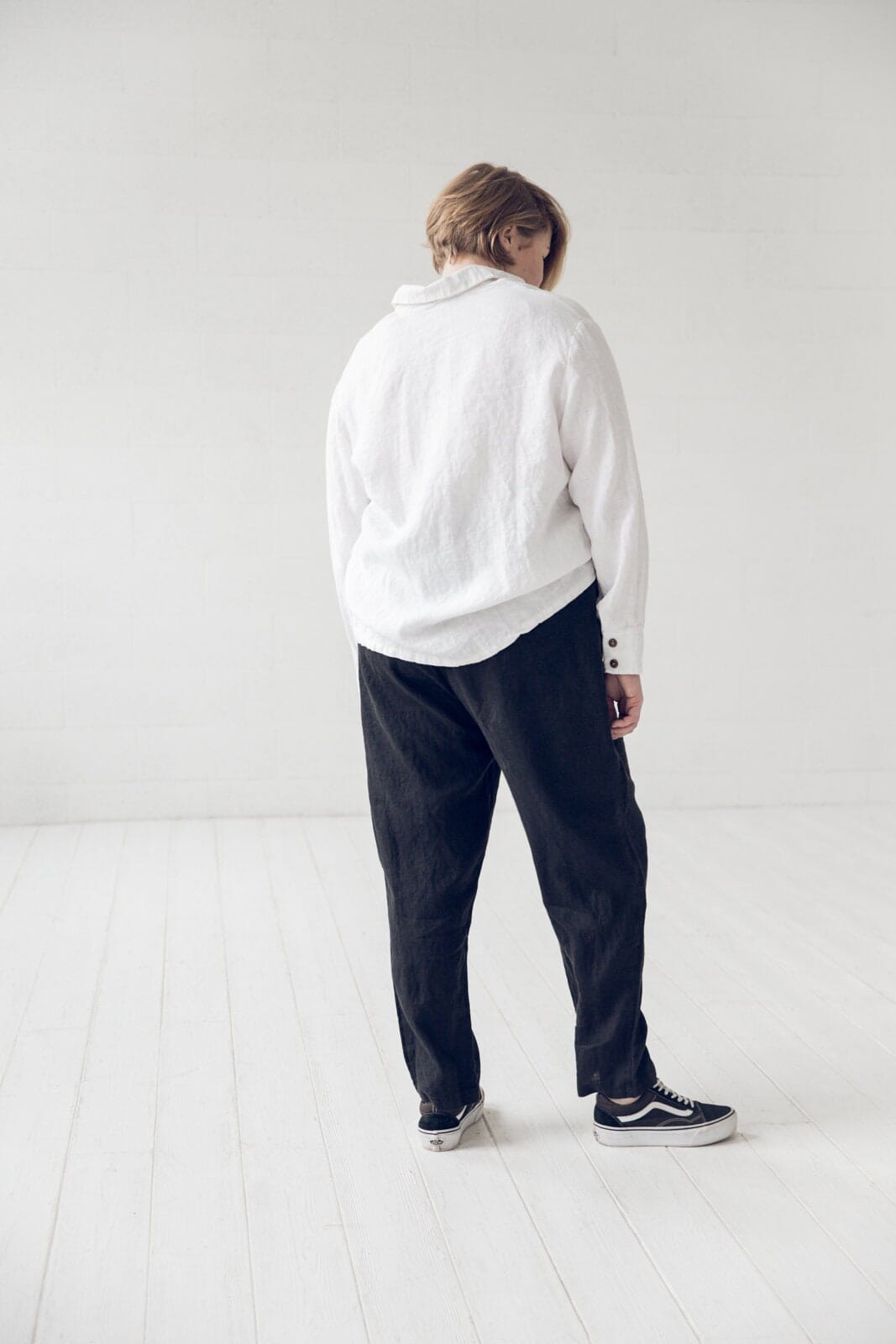 Classic Long-Sleeve Linen Shirt Old Linen Mill 