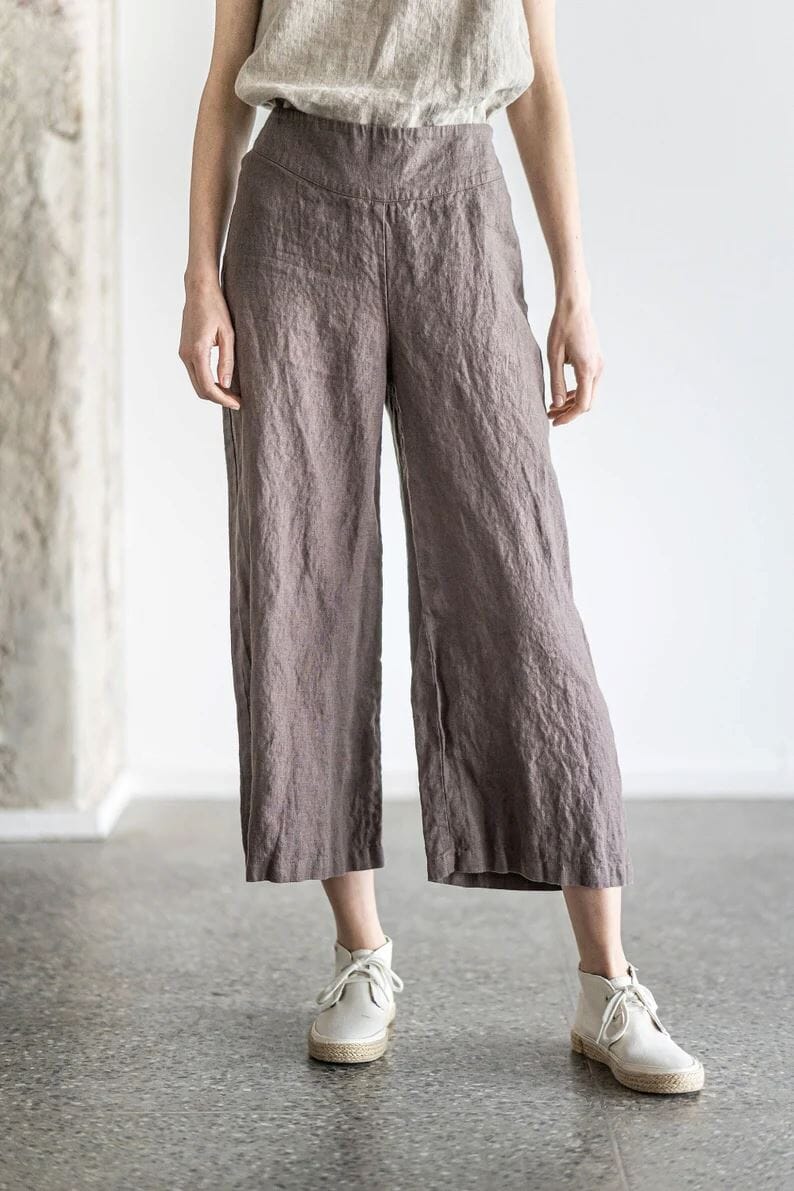 Copy of Wide-Leg Summer Linen Pants P09 Old Linen Mill