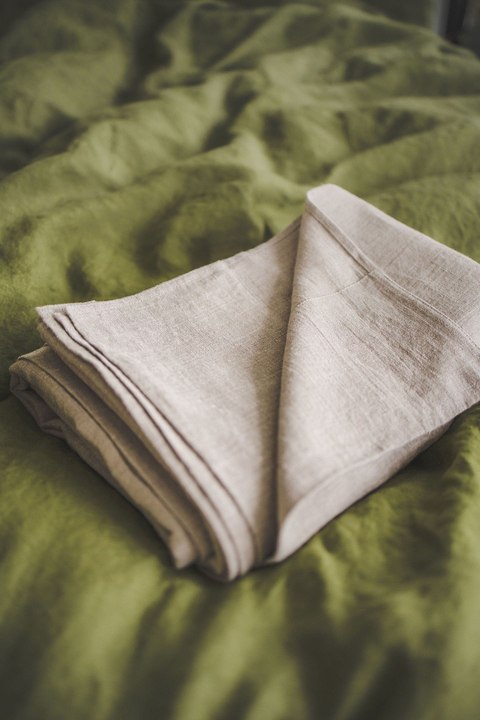 Custom Size Linen Soft Bedding Sheet Old Linen Mill 