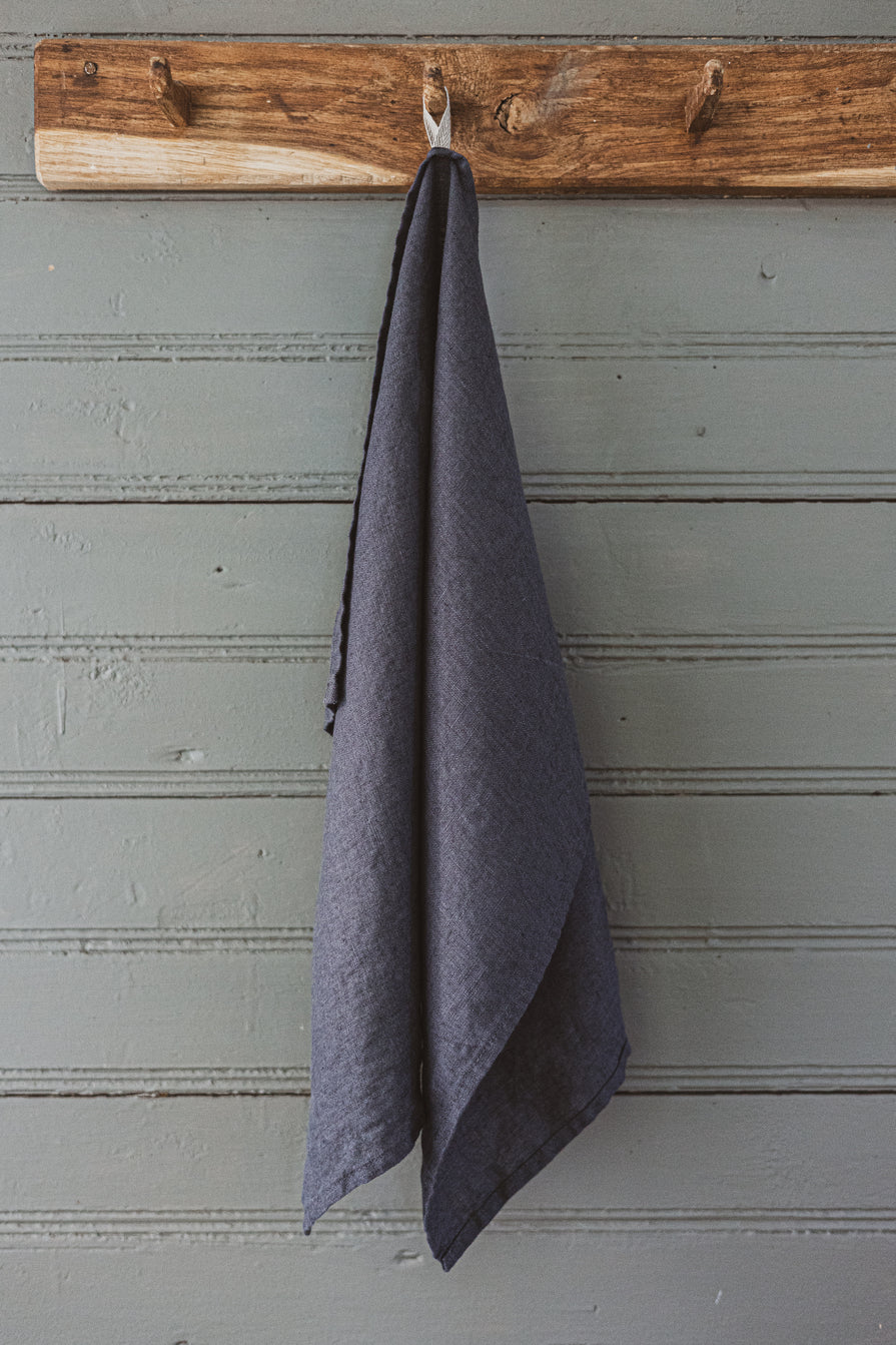 Dark colors Linen Kitchen Tea Towels set of 2 TT50x70 Old Linen Mill