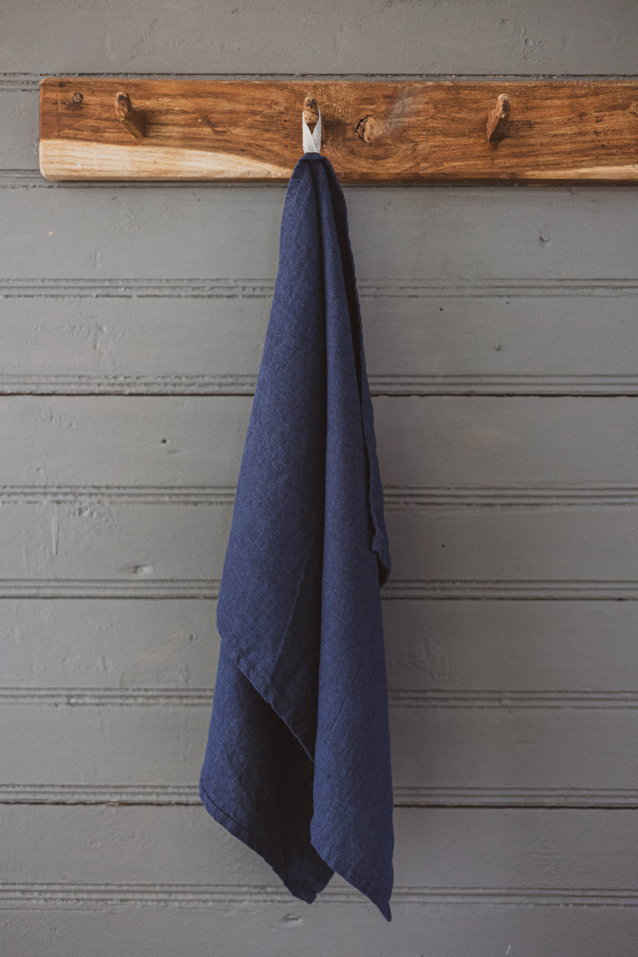 Dark colors Linen Kitchen Tea Towels set of 2 TT50x70 Old Linen Mill