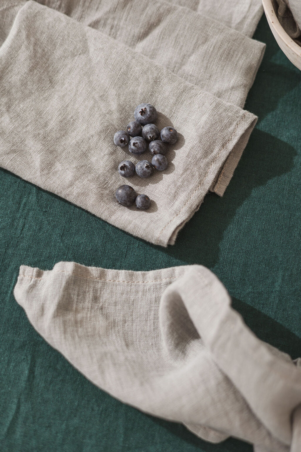 Dark Forest Linen Tablecloth – Various Sizes Old Linen Mill