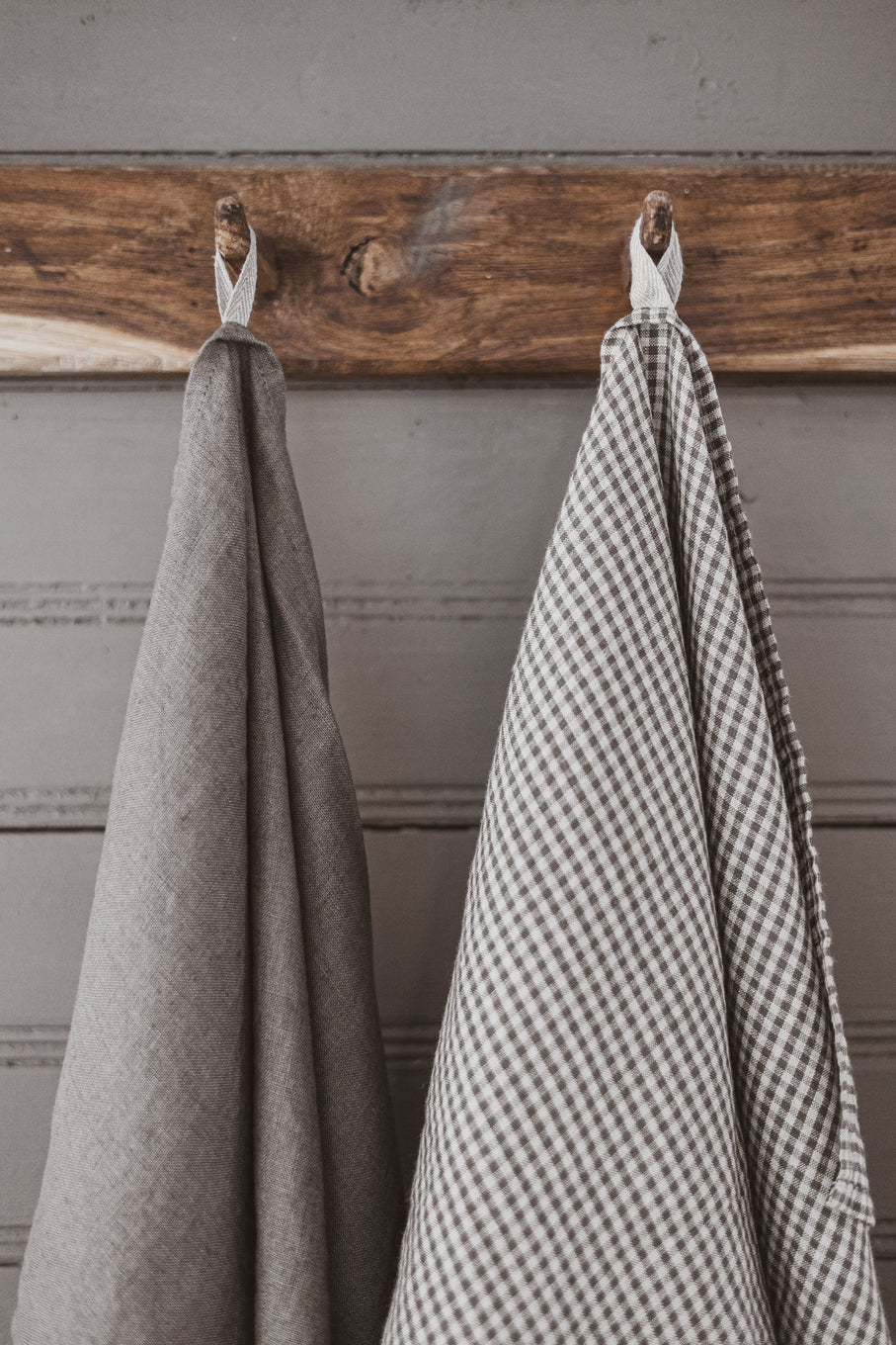 Dark+Pattern Linen Kitchen Tea Towels set of 2 TT50x70 Old Linen Mill