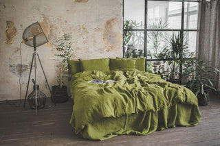 Duvet Cover Linen Bedding Gift Idea Old Linen Mill Ivory US/CA Single 55 in x 79 in 