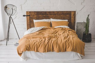 Duvet Cover Natural Soft Linen Bedding Gift Idea Old Linen Mill Ivory US/CA Single 55 in x 79 in 