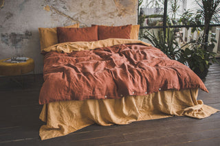 Earth Tone Linen Bedding Set — Warm & Earthy Colors Bedding set Old Linen Mill