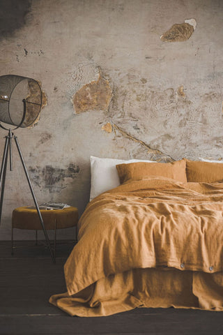 Earth Tone Linen Bedding Set — Warm & Earthy Colors Bedding set Old Linen Mill