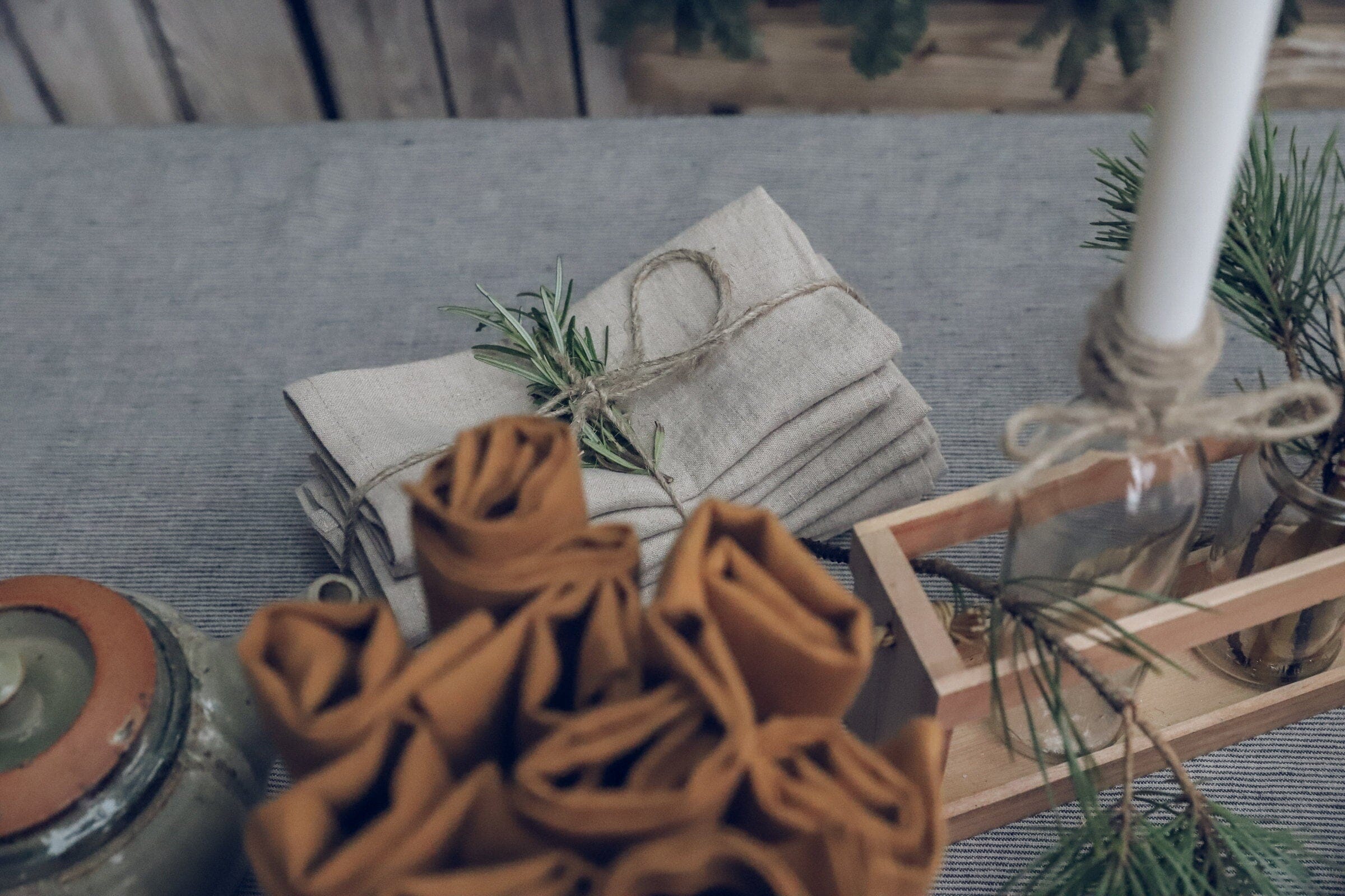 Gift Sets of Handmade Table Linen Napkins Old Linen Mill 