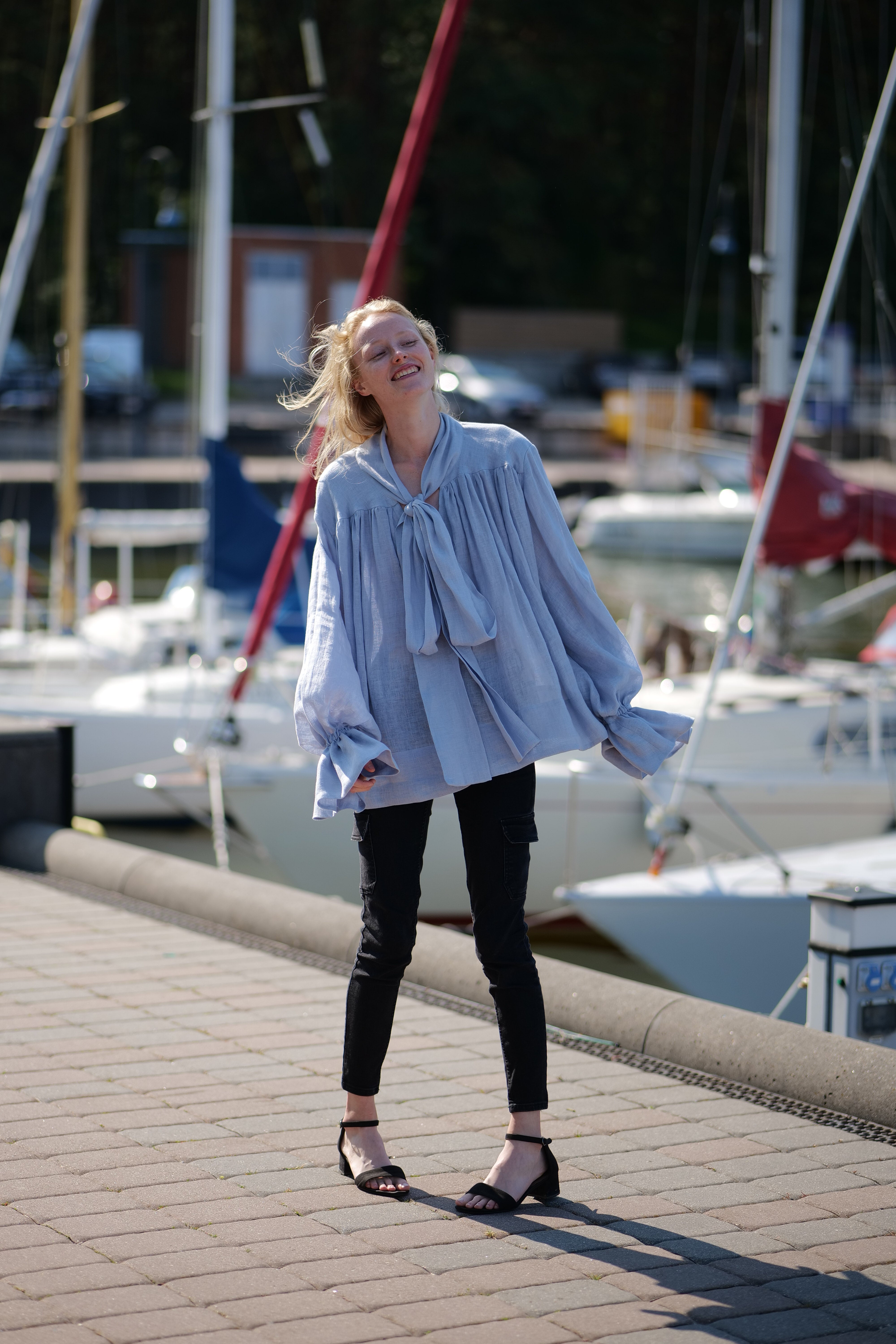 Glamorous Linen Blouse Charlotte T51 Old Linen Mill