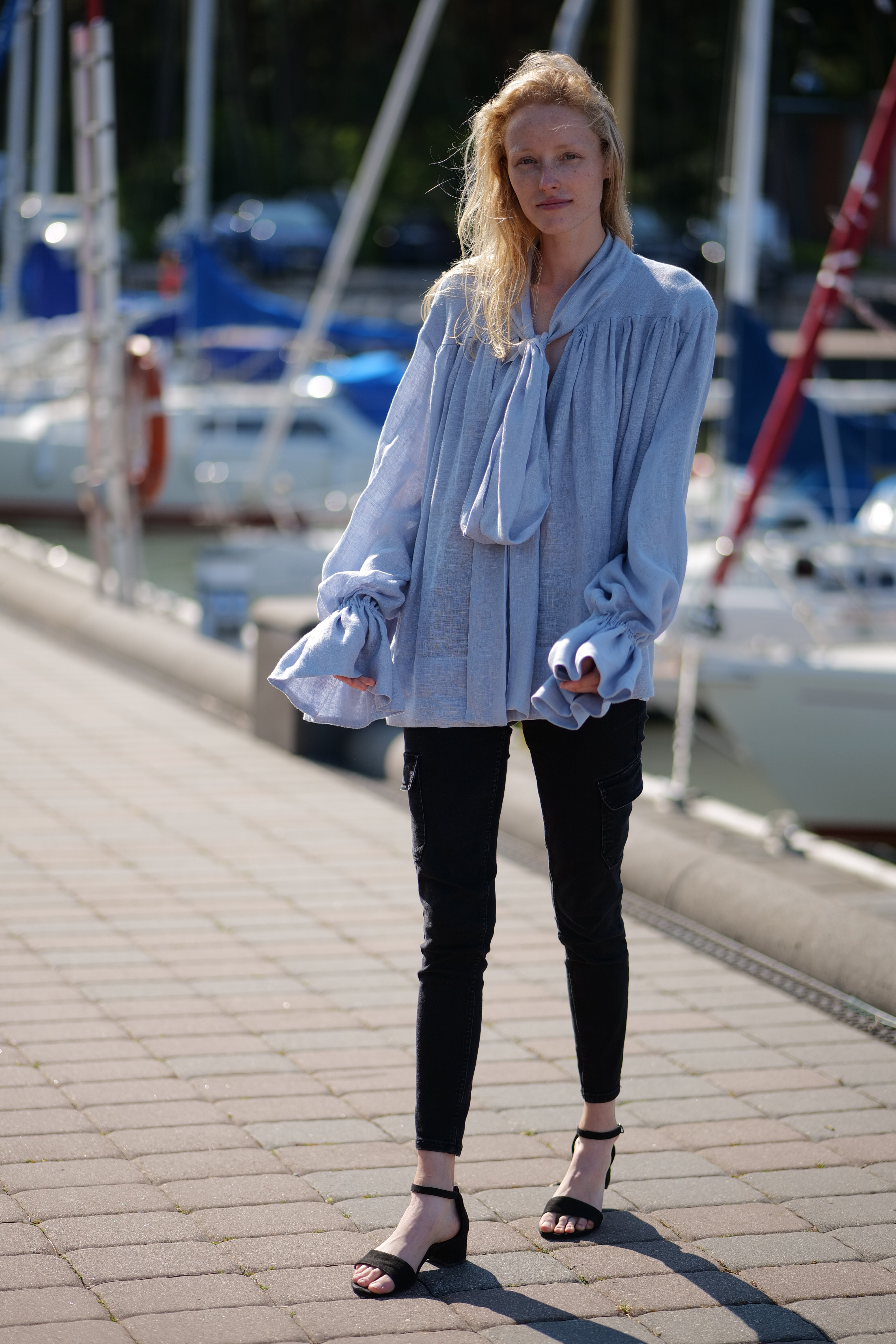 Glamorous Linen Blouse Charlotte T51 Old Linen Mill