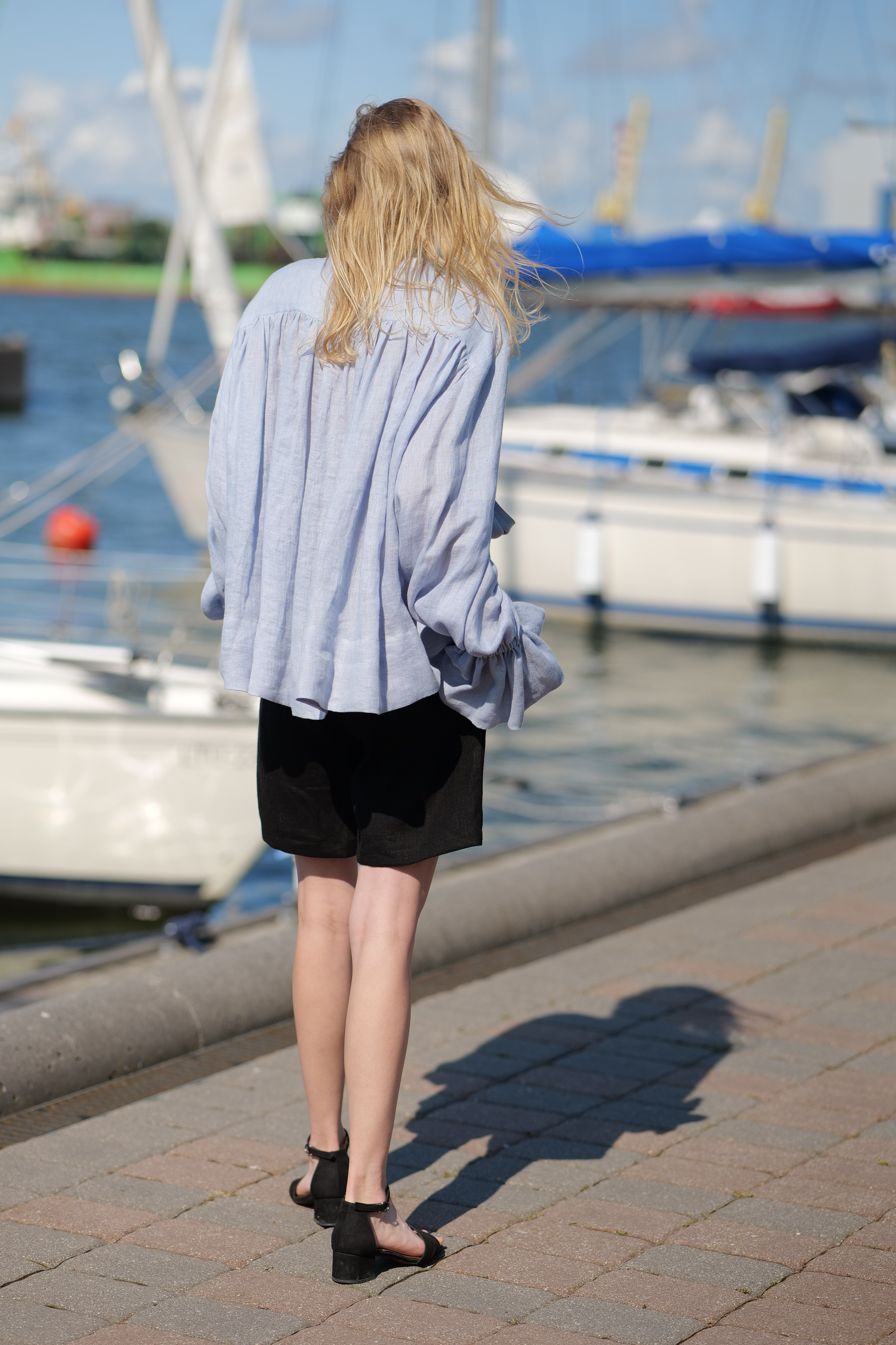 Glamorous Linen Blouse Charlotte T51 Old Linen Mill