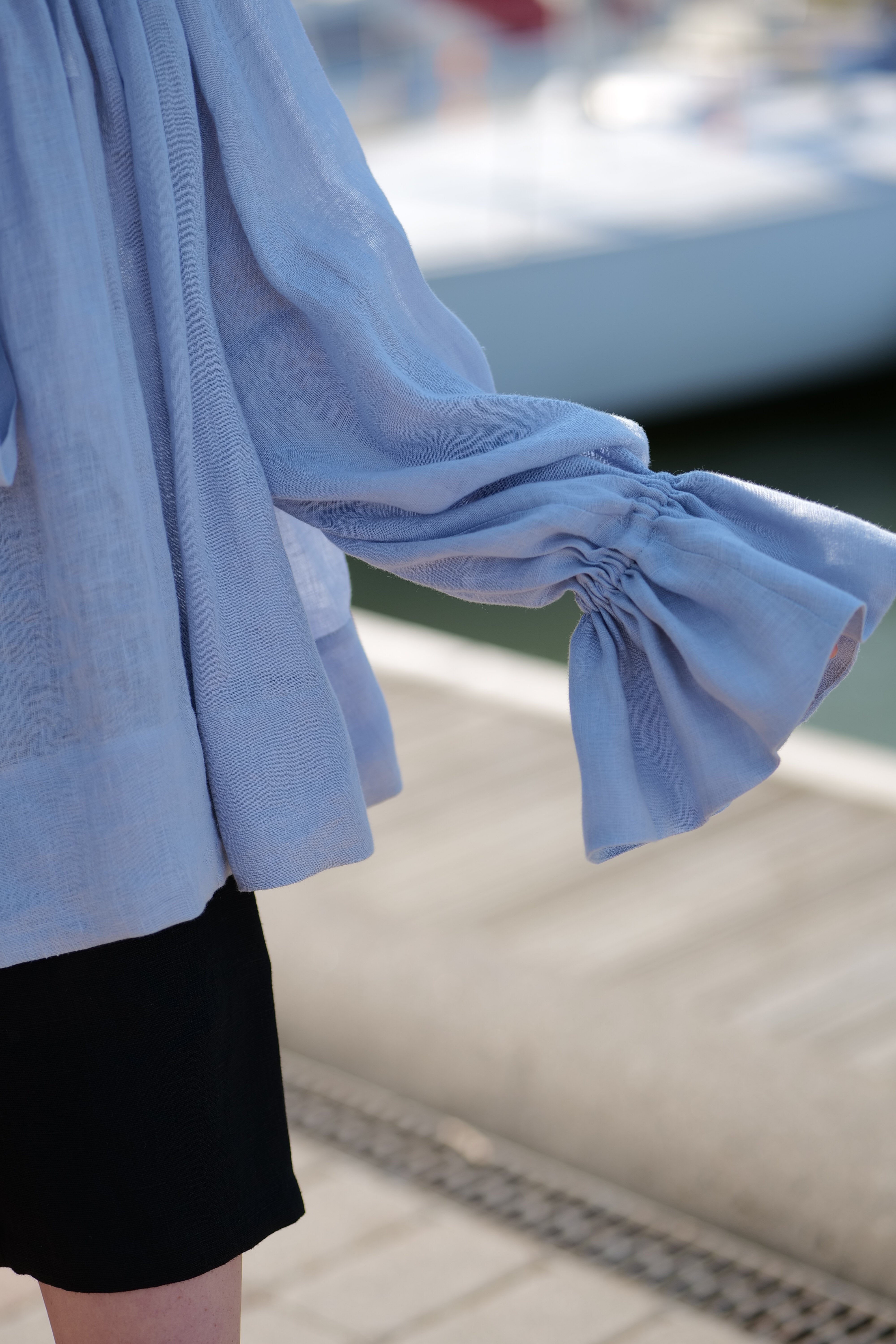 Glamorous Linen Blouse Charlotte T51 Old Linen Mill