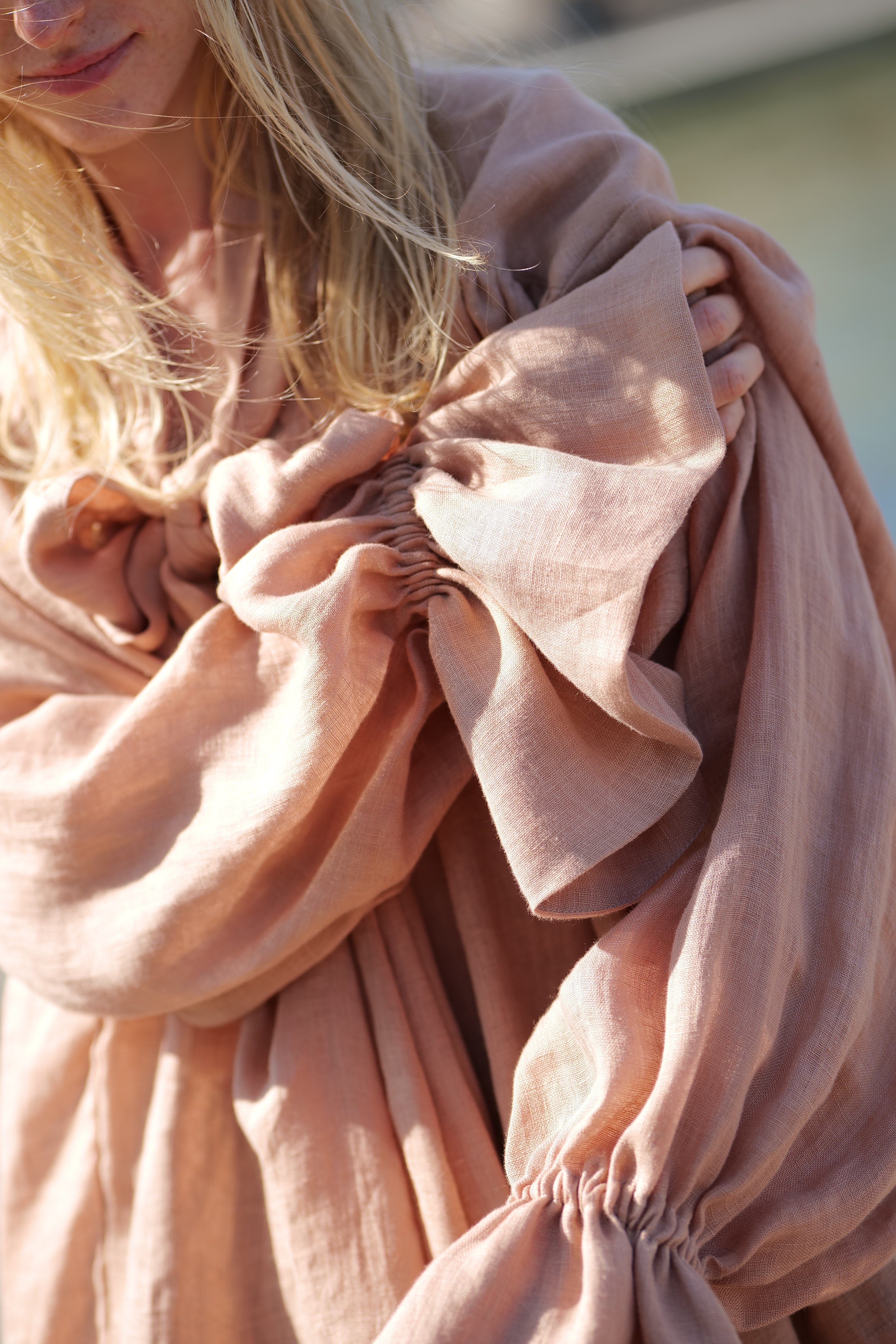 Glamorous Linen Blouse Charlotte T51 Old Linen Mill