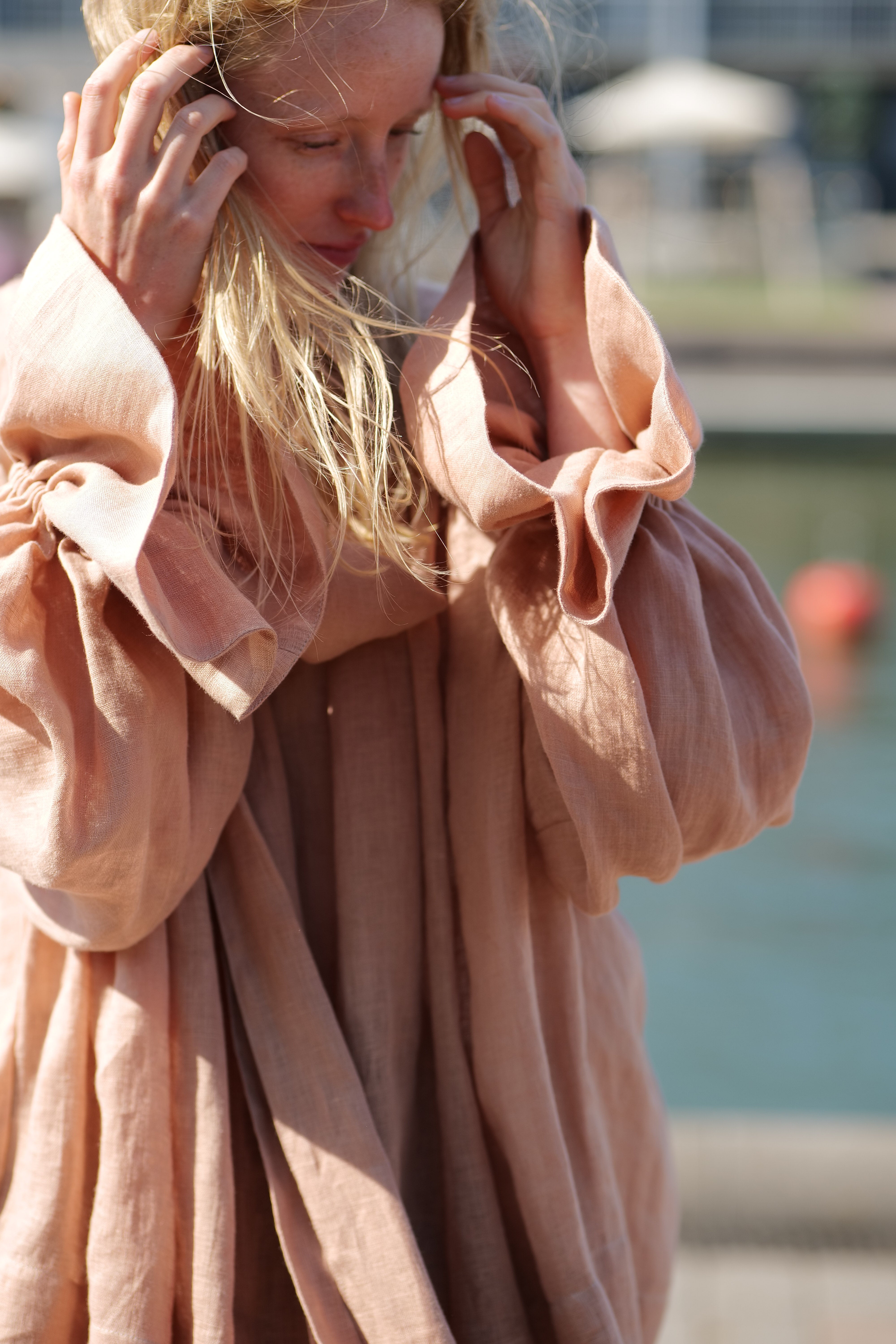 Glamorous Linen Blouse Charlotte T51 Old Linen Mill