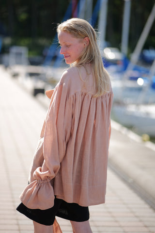 Glamorous Linen Blouse Charlotte T50 Old Linen Mill
