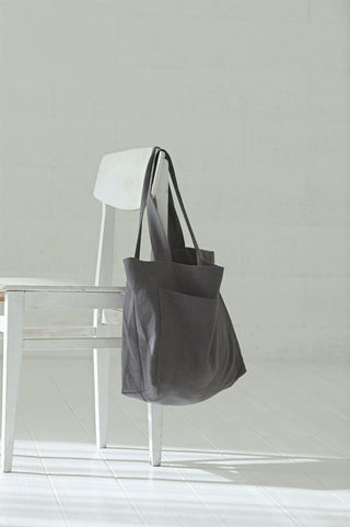 Handmade Heavy Linen Tote Bag Old Linen Mill 