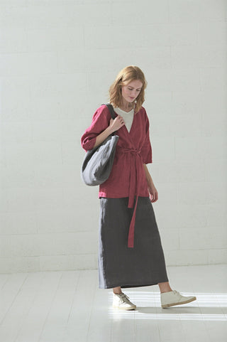 Handmade Heavy Linen Tote Bag Old Linen Mill 