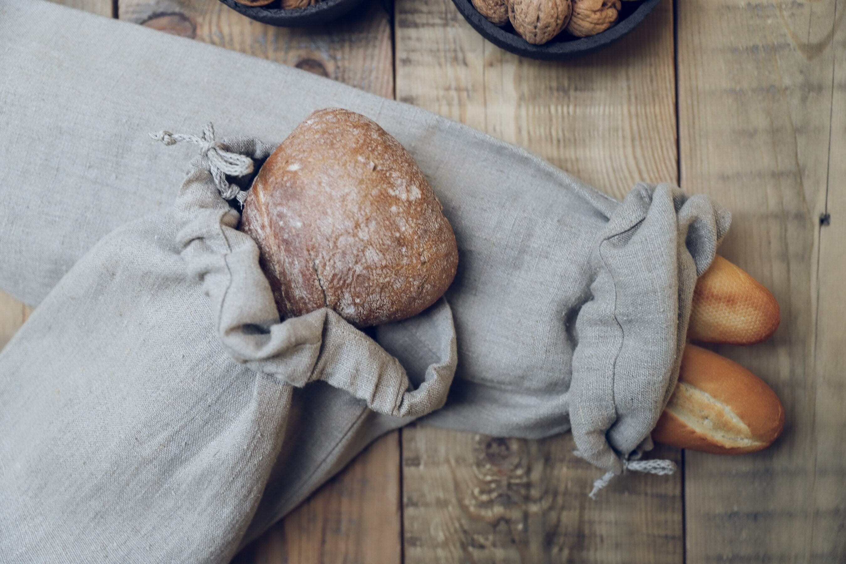 Handmade Bread Storage Bag – Old Linen Mill