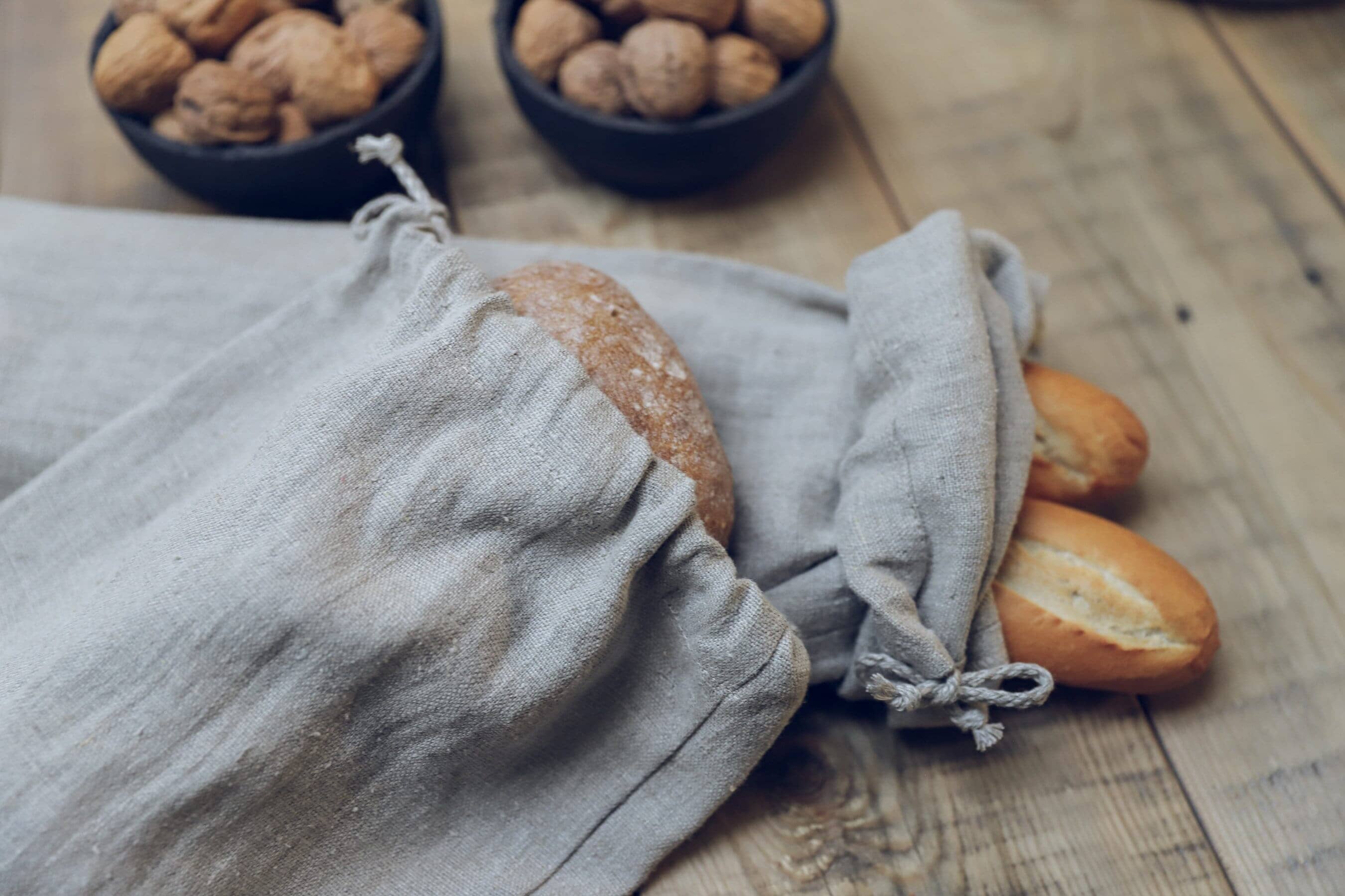 Handmade Kitchen Storage Bag Old Linen Mill 