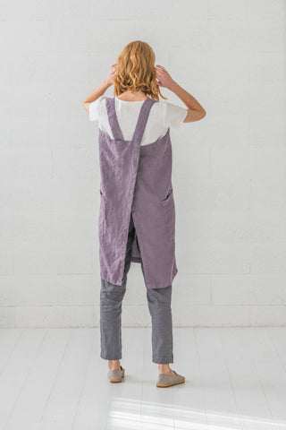 Handmade Linen Apron and Bags Gardening Set Old Linen Mill 