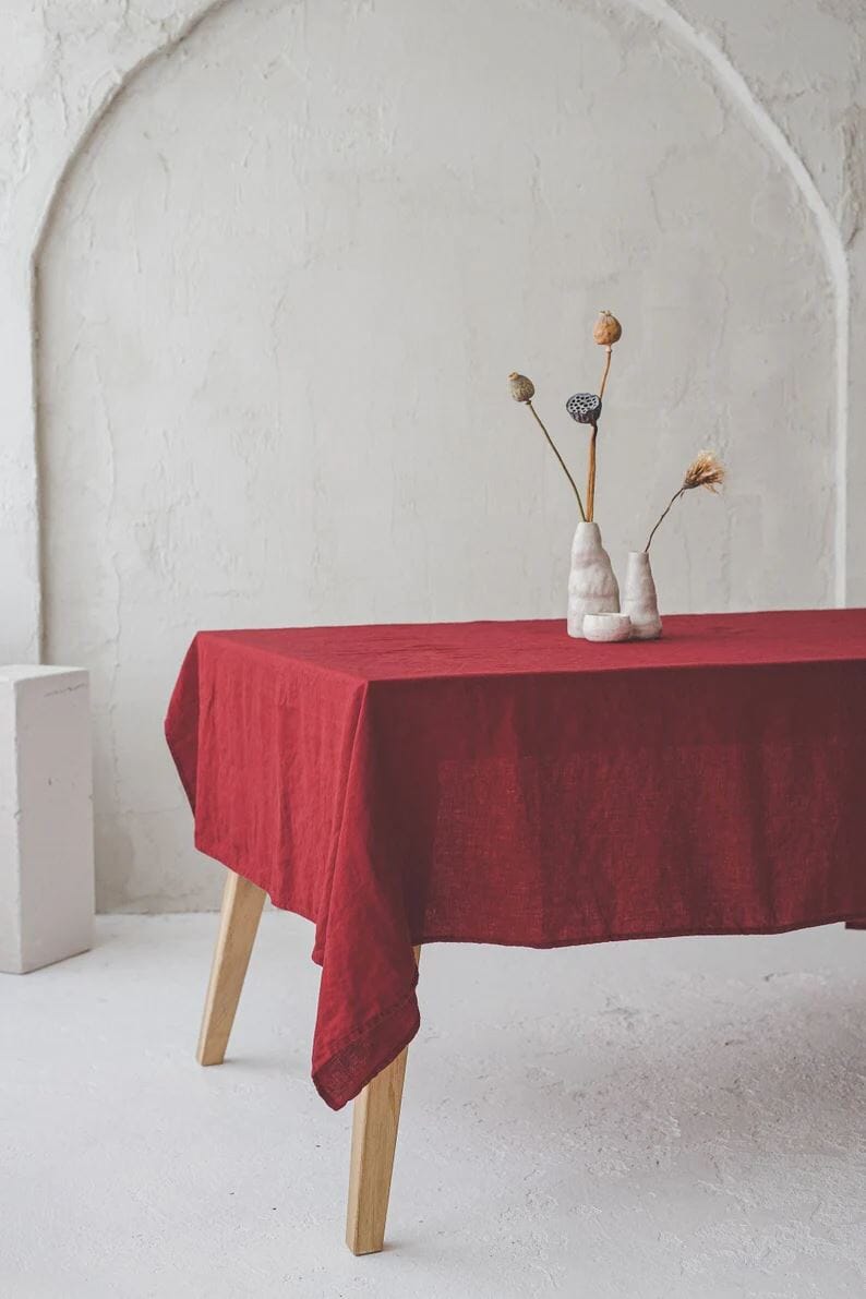 Handmade Linen Tablecloth Gift Decor Old Linen Mill 