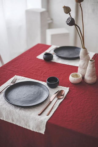 Handmade Linen Tablecloth Gift Decor Old Linen Mill 
