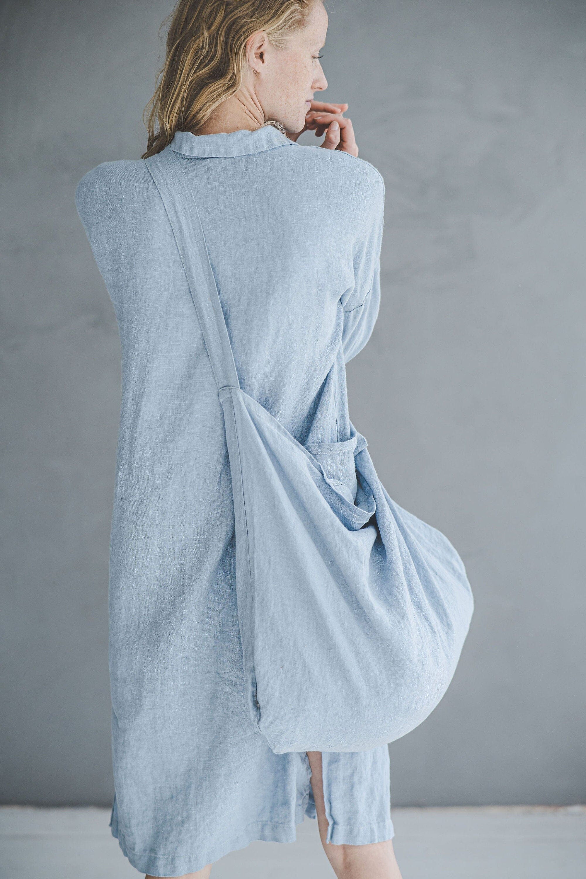 Handmade Linen Tote Bag Gift Idea Old Linen Mill 