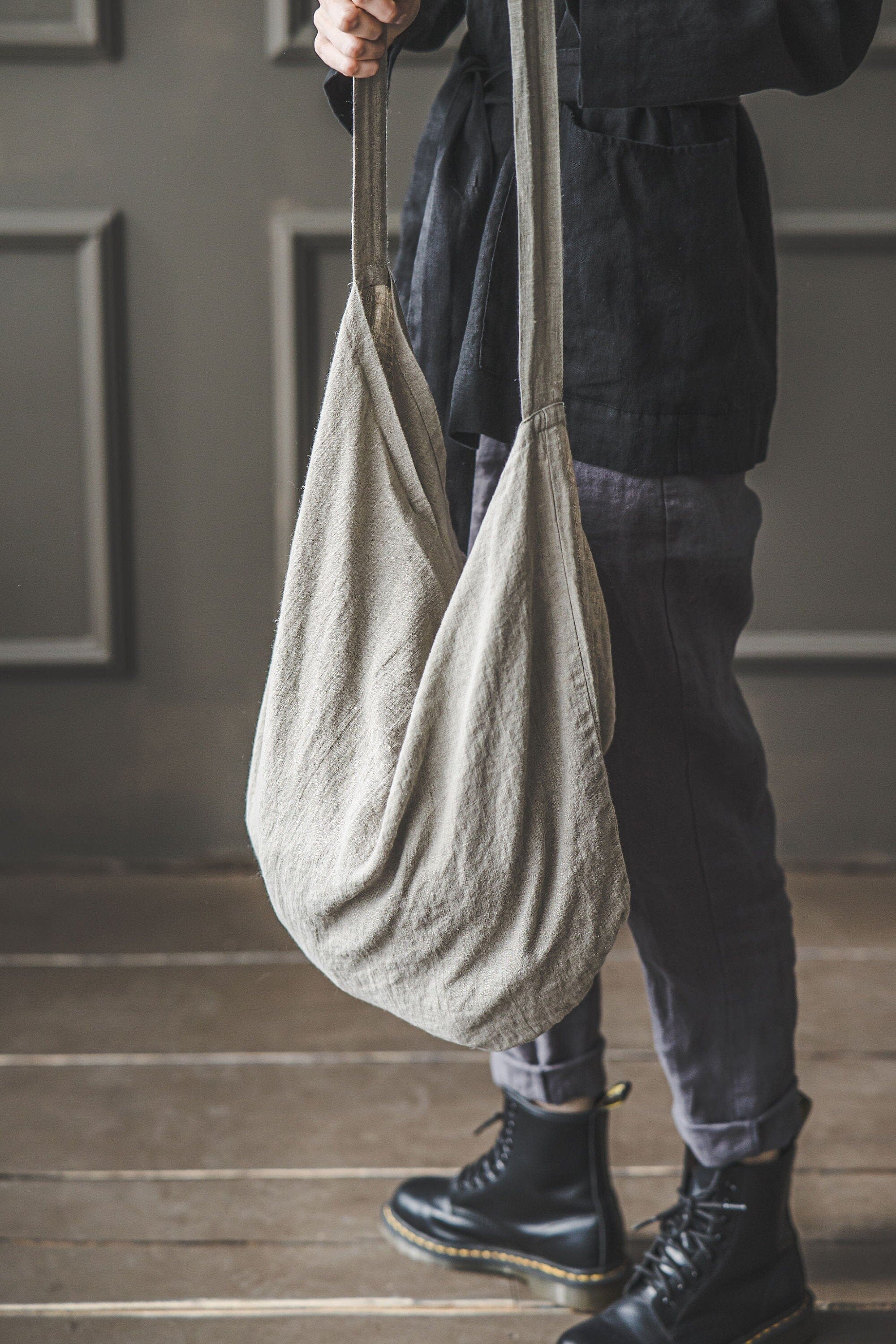 Handmade Linen Tote Bag Old Linen Mill 