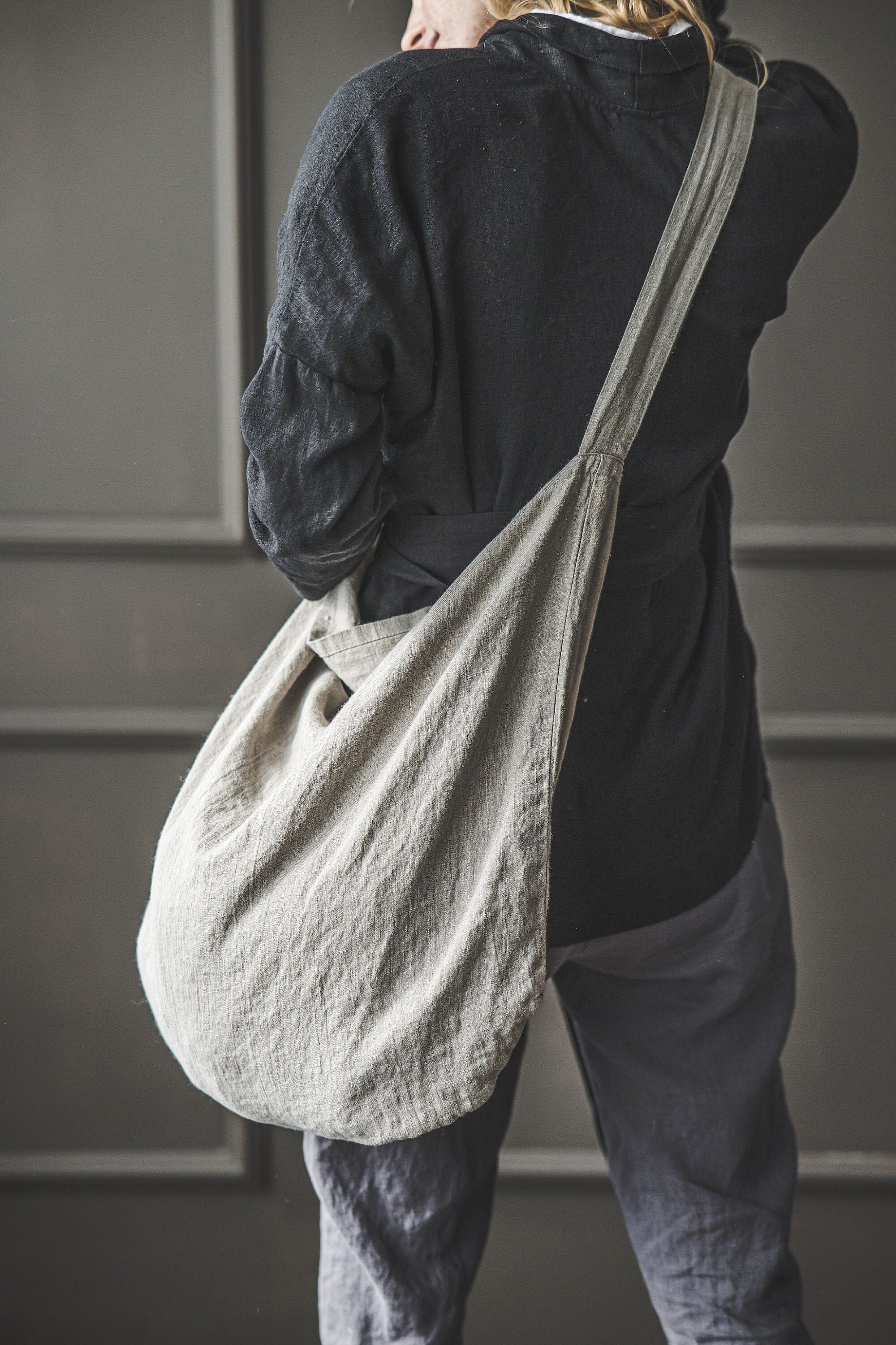 Handmade Linen Tote Bag Old Linen Mill 