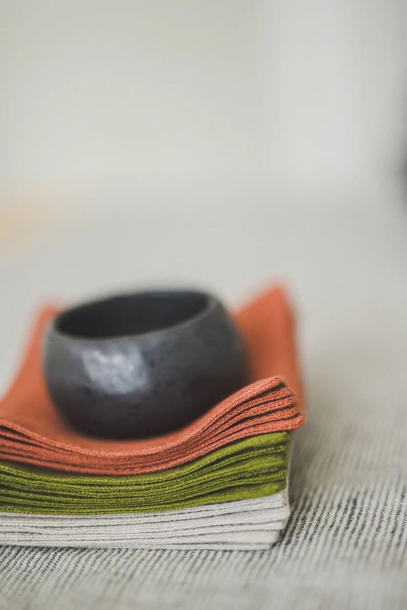 Handmade Table Linen Mug Coasters Old Linen Mill 