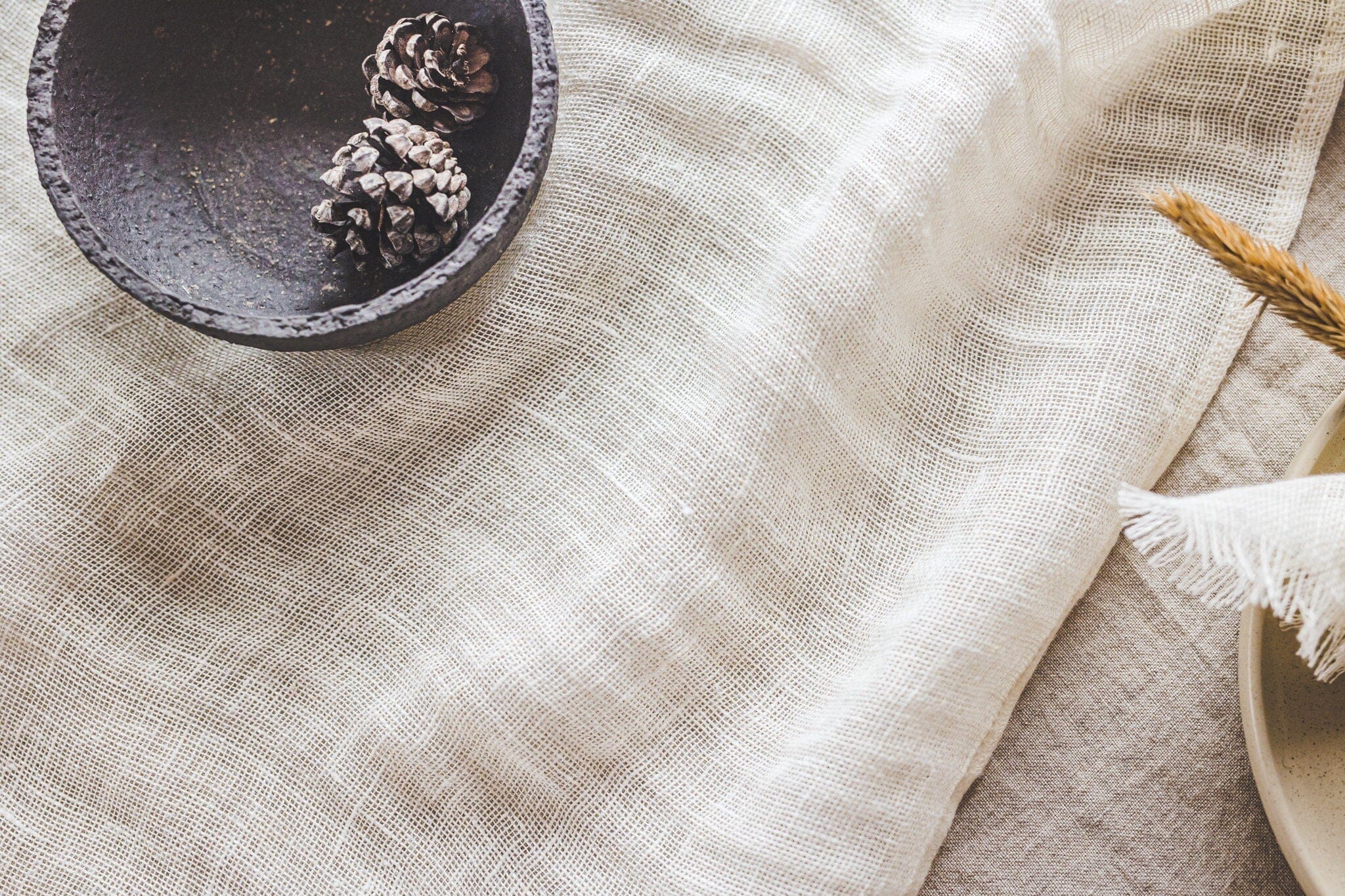 Handmade Table Linen Runner Decor Old Linen Mill 