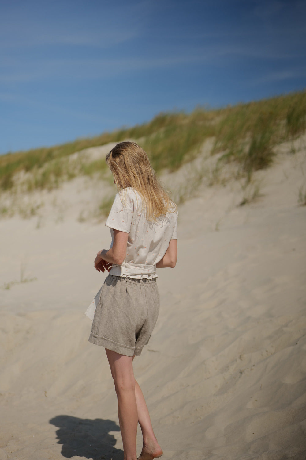 Heavy Linen Mini Shorts SH02 Old Linen Mill