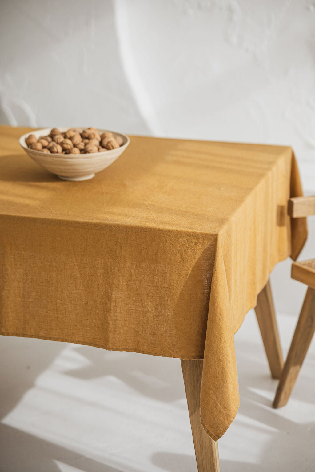 Honey Gold Linen Tablecloth – Various Sizes Old Linen Mill