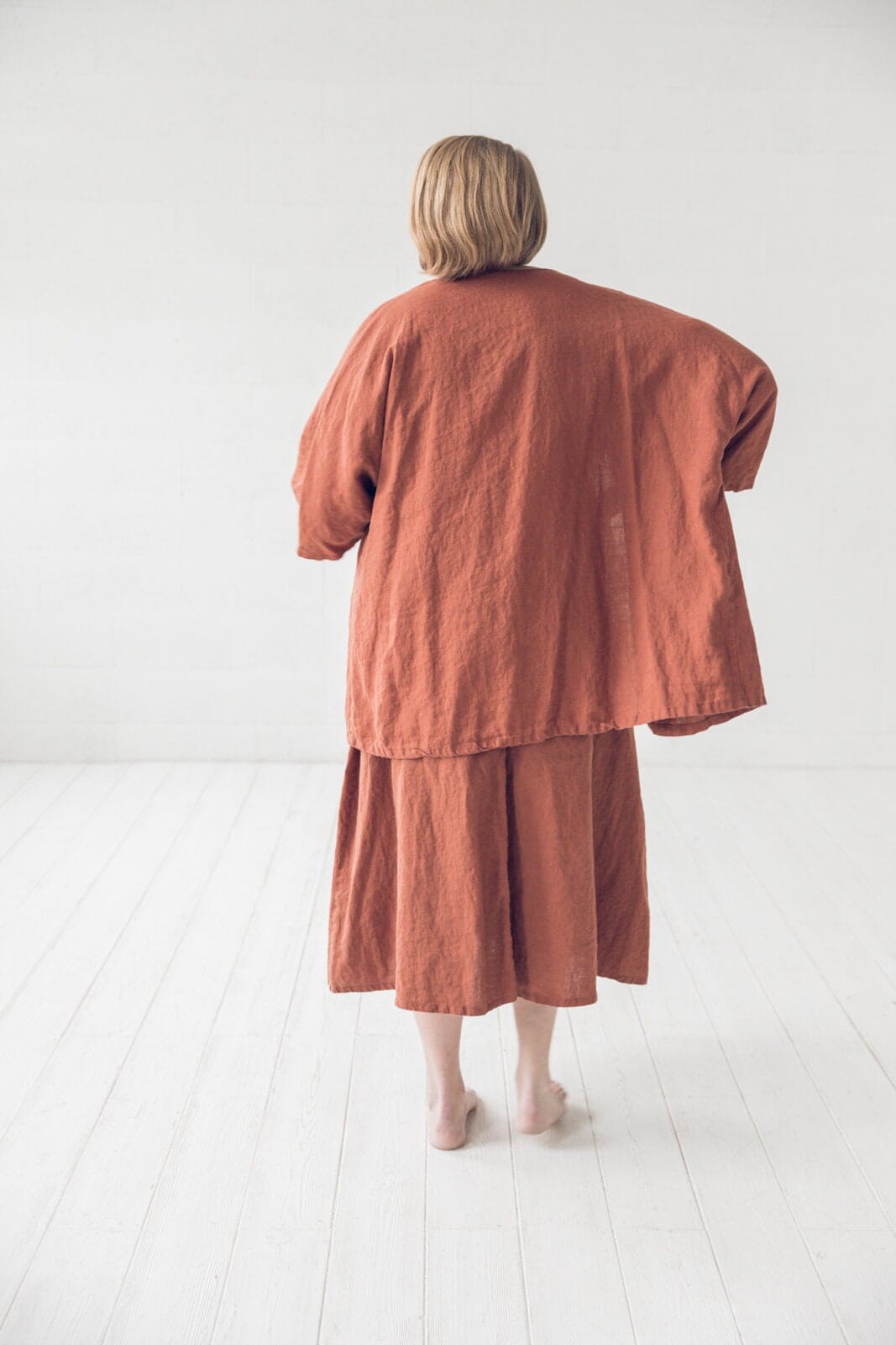 Kimono Linen Sleeves Jacket Old Linen Mill 