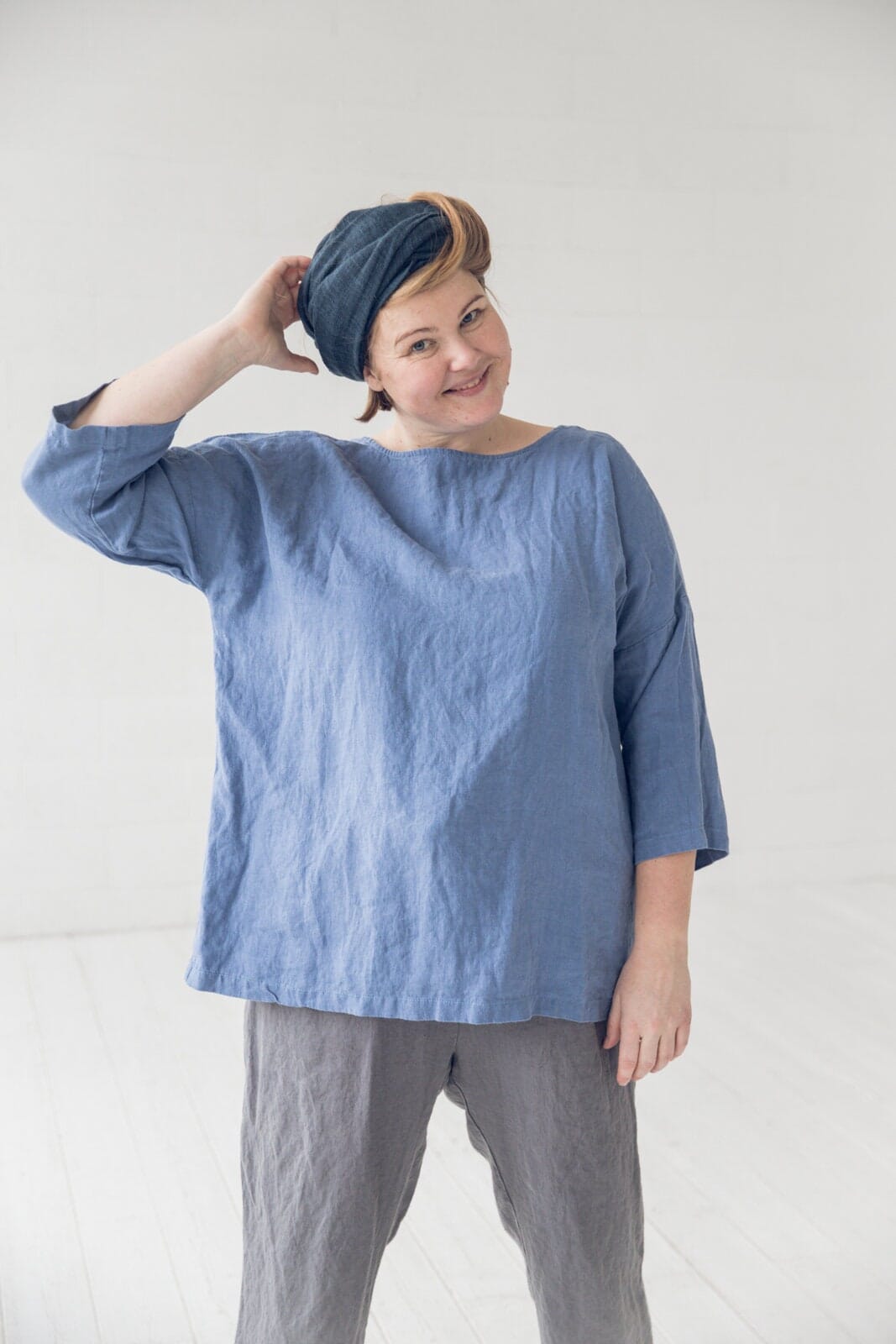 Kimono Linen Top Blouse Old Linen Mill 