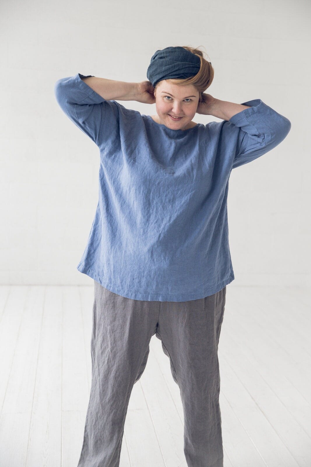 Kimono Linen Top Blouse Old Linen Mill 